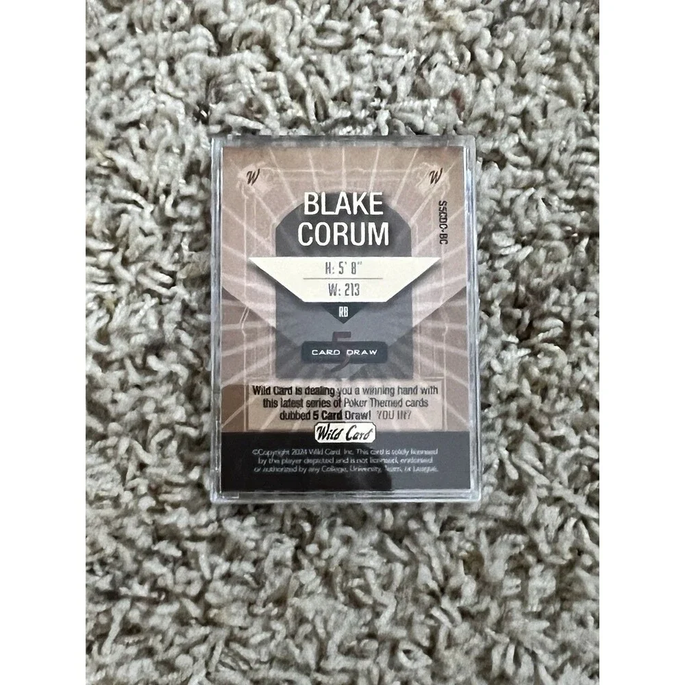 2024 Wild Card Easter 5 Card Draw Blake Corum 1/1 Rookie